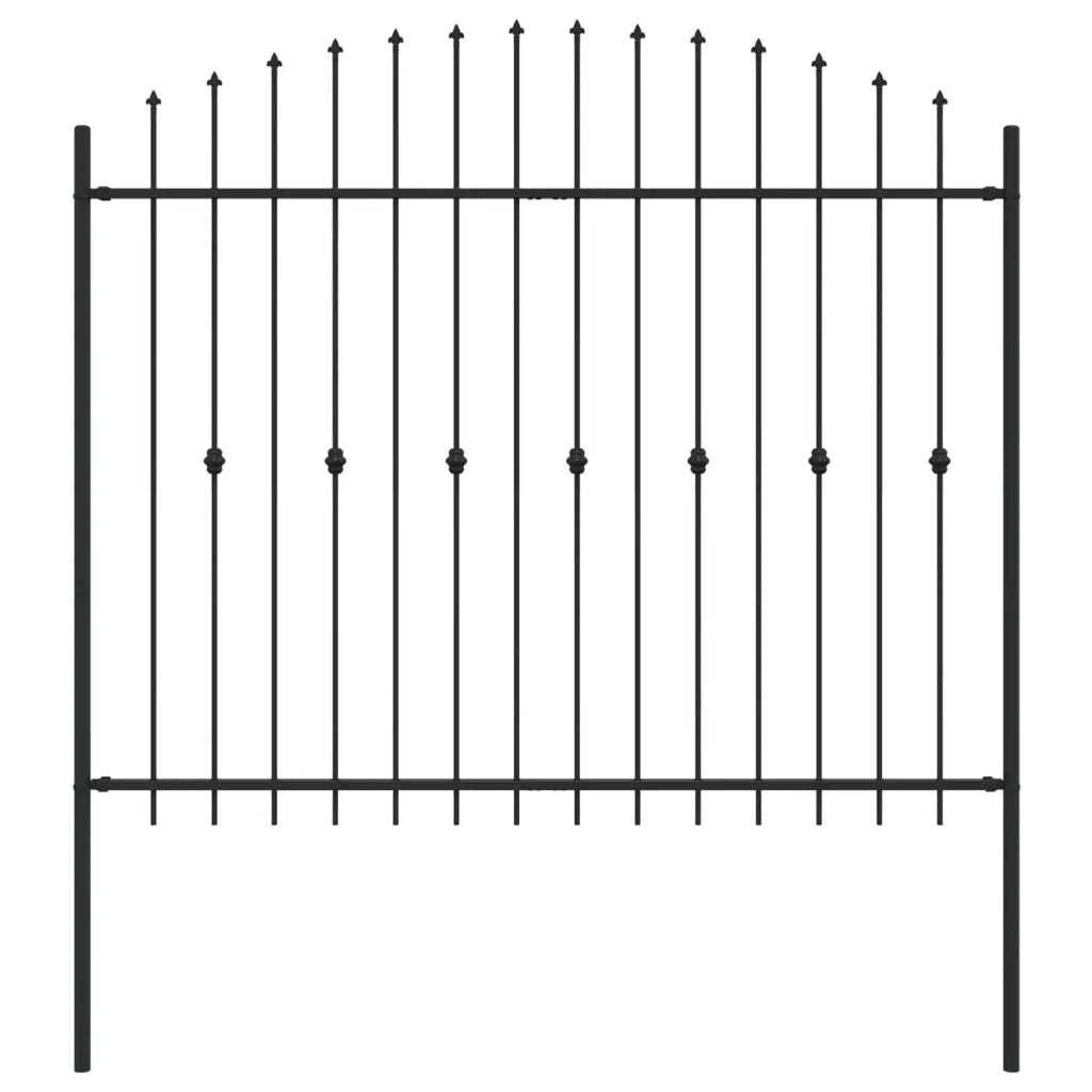 Recinzione a punte Asten Nero 200 x 200 cm 42030089