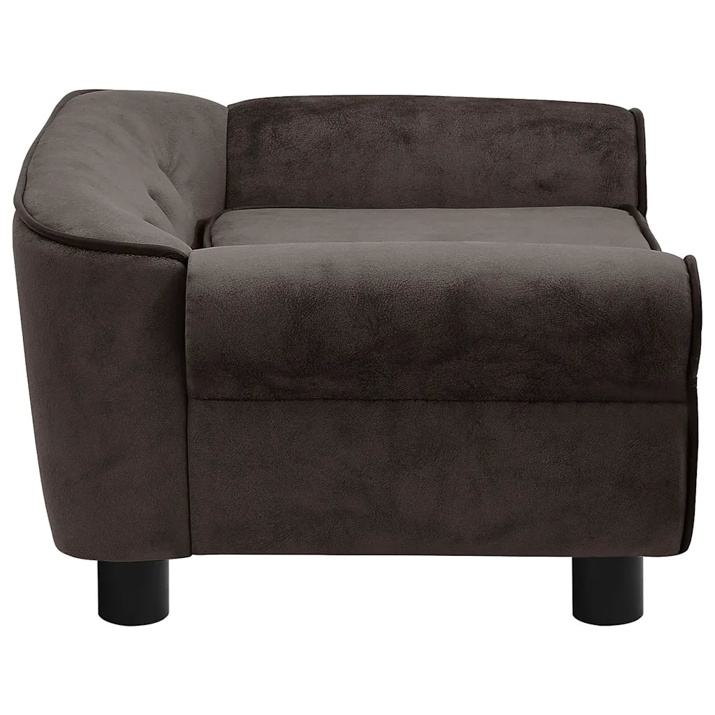 Divano per Cani-Sofa per animali domestici-Divanetto Marrone 72x45x30 cm in Peluche