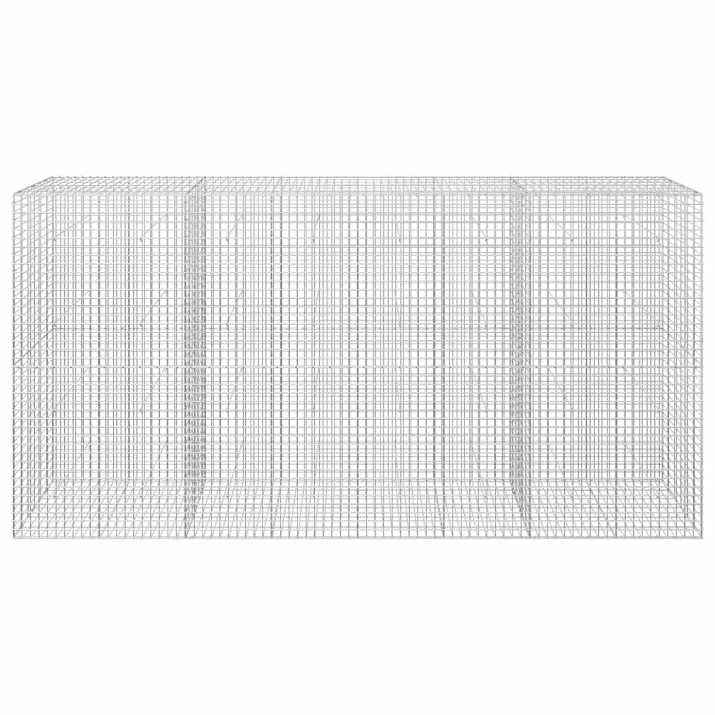 Gabione con filo da 5 mm e rete da 5x5 cm 400x30x200 cm 3464210