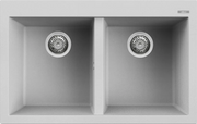 Lavello QUADRA 350 79x50 2 vasche NUVOLA 79