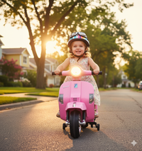 Piaggio Mini Vespa PX150 Elettrica 6V per Bambini Rosa