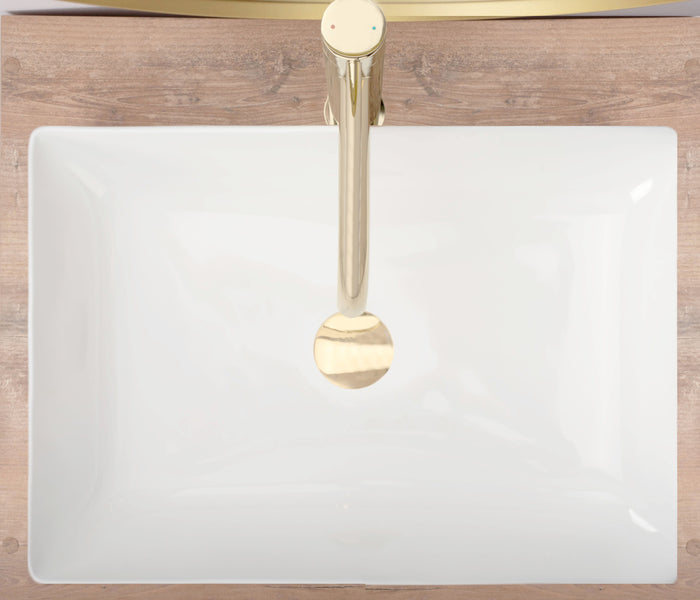 Lavabo Da Appoggio Rea Inga White