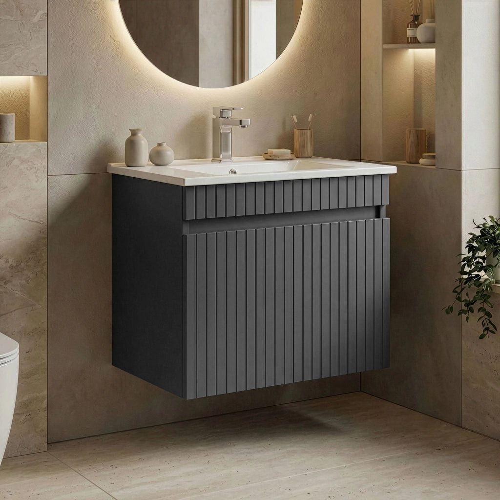 Mobile lavabo "Tivoli 65" - 65 x 45 x 57 cm - Antracite opaco