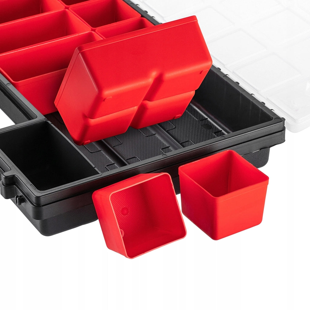 Set di 3 contenitori organizer per officina KADAX con 18 cassetti, ideali per garage.