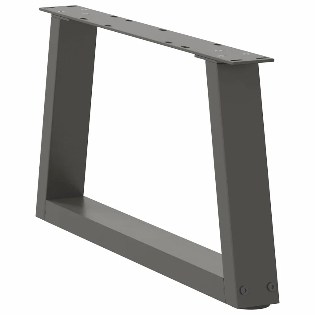 Gambe per Tavolino da CaffÃ¨ a Forma di V 2 pz Antracite 60x(30-31,3) cm Acciaio