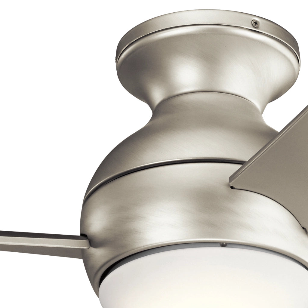 Ventilatore soffitto Sola 86cm LED 10W telecomando nichel