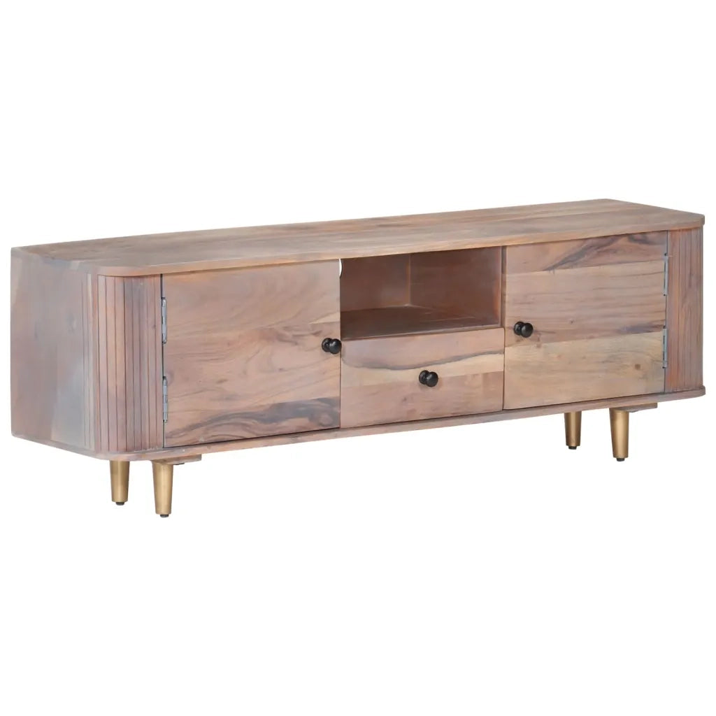 Mobile TV | Armadietto TV | Mobile Porta TV 118x30x40 cm in Legno Massello di Acacia
