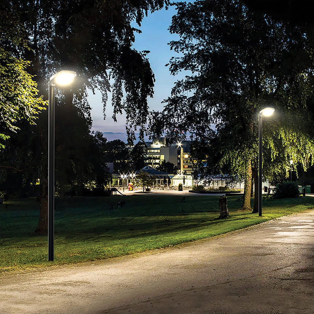 Lampione LED solare 3000lm crepusc+pir+telecomando