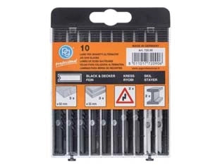 LAME IN KIT ASSORTITE PZ.10 PER SEGHETTI ALTERNATIVI ATTACCO B&D- - PG 720.90 - 3 pezzi PG