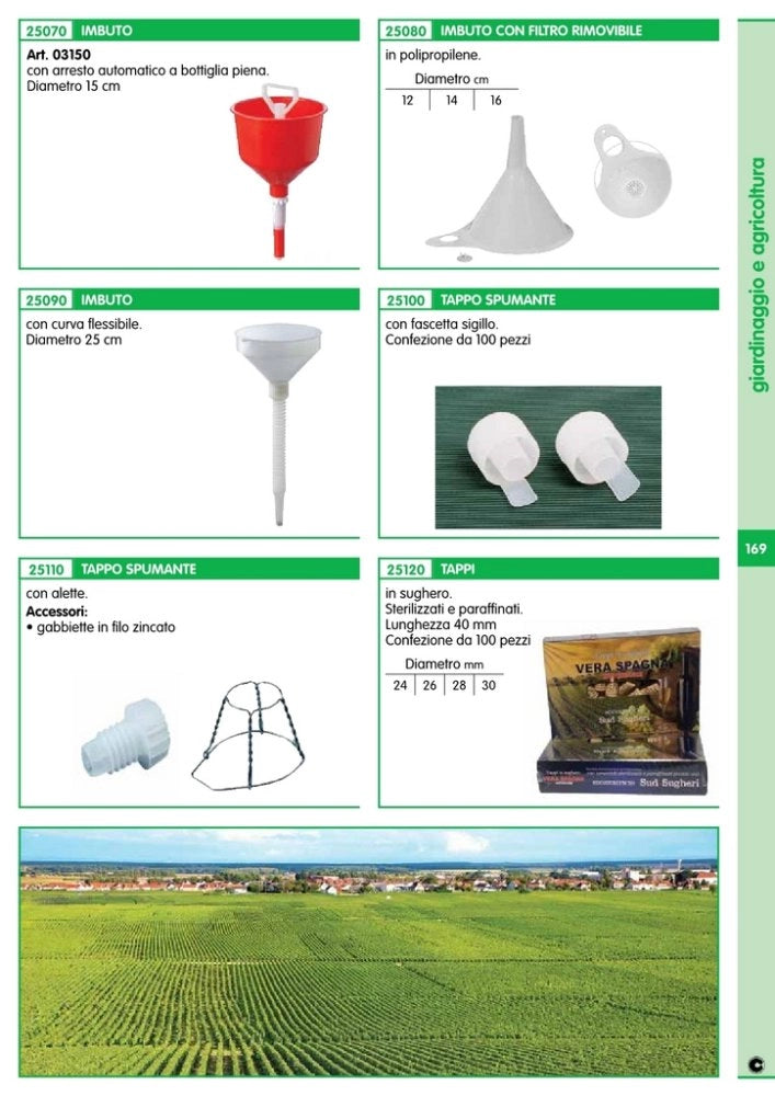 1cf tappi spumante ad alette conf. 100 pz cod:ferx.12092