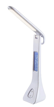Lampada scrivania LED 7W con display bianca Rabalux