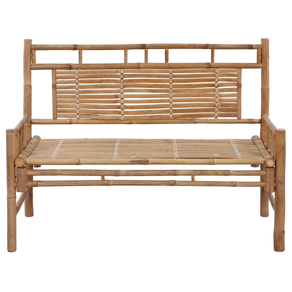 Panca da Giardino con Cuscino 120 cm in BambÃ¹
