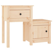 Comodino | Armadio da Notte | Mobiletto da notte 79,5x38x65,5 cm in Legno Massello di Pino