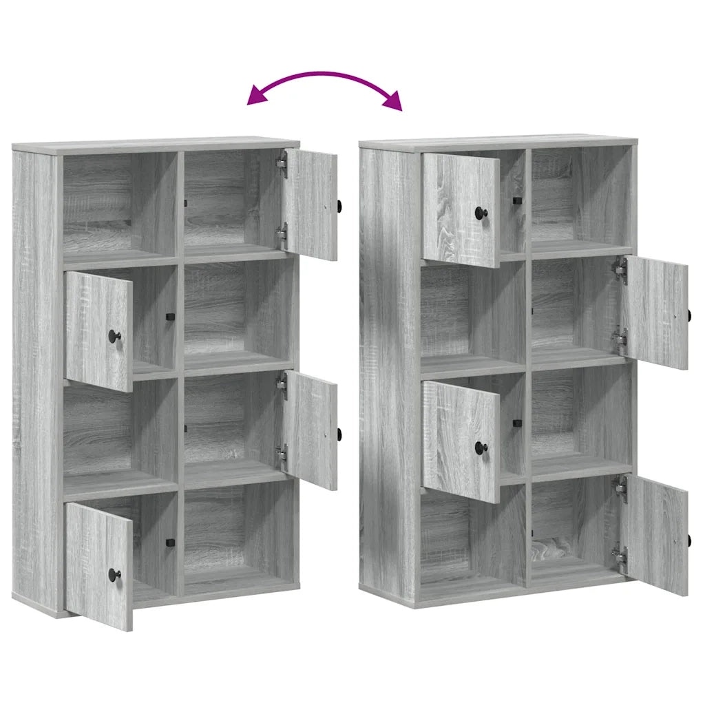 Libreria Grigio Sonoma 60x24x101,5 cm in Truciolato