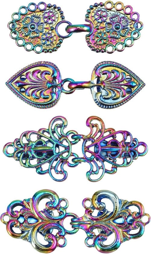 Pullover Cardigan Clip per Capelli - 4 Pezzi per Cintura del Collo per Donne Clip per Capelli con Chiusura Celtica per Abiti e Maglioni per Ragazze e Donne