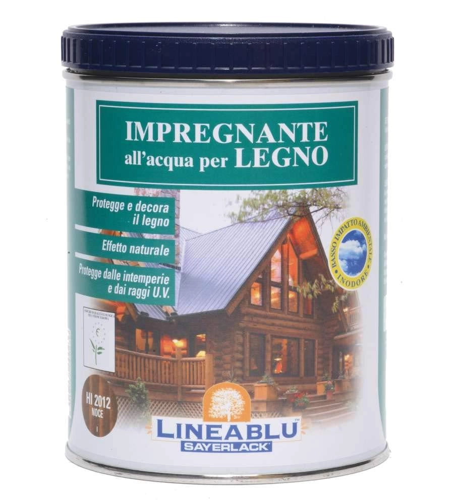 Impregnante Acqua Lineablu Sayerlack HI2013 Noce Scuro Lt 2,5