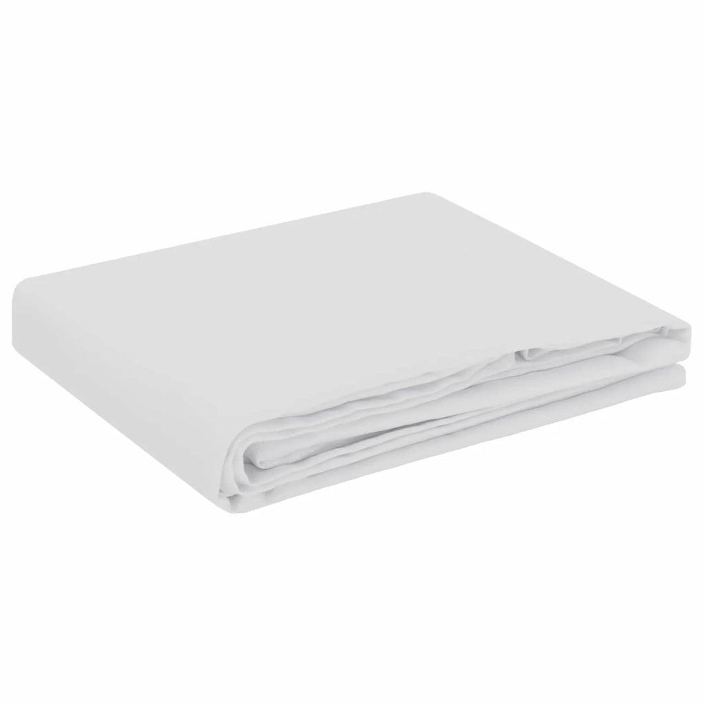 Tovaglia da Tavolo Ovale Bianco 130 x 180 cm Poliestere 42039916
