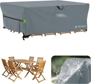Ottomano acqua resistente - Impermeabile e impermeabile al vento - 1 pezzo - Grigio - 200 x 160 x 74 cm