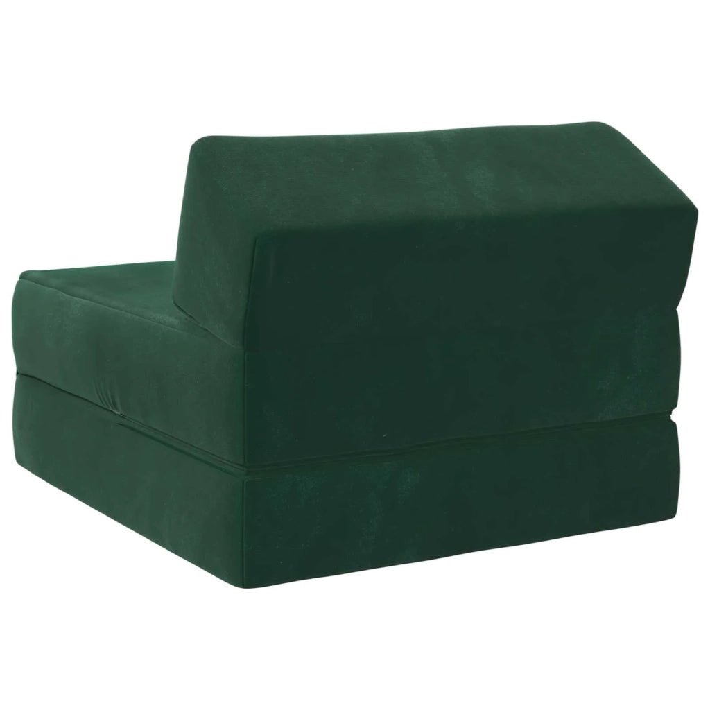 Divano Letto Pieghevole Verde Scuro 60 x 70 x 41 cm Tessuto 900060