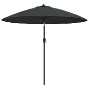 Ombrellone da giardino per esterni con palo in alluminio antracite da 270 cm 02_0008219
