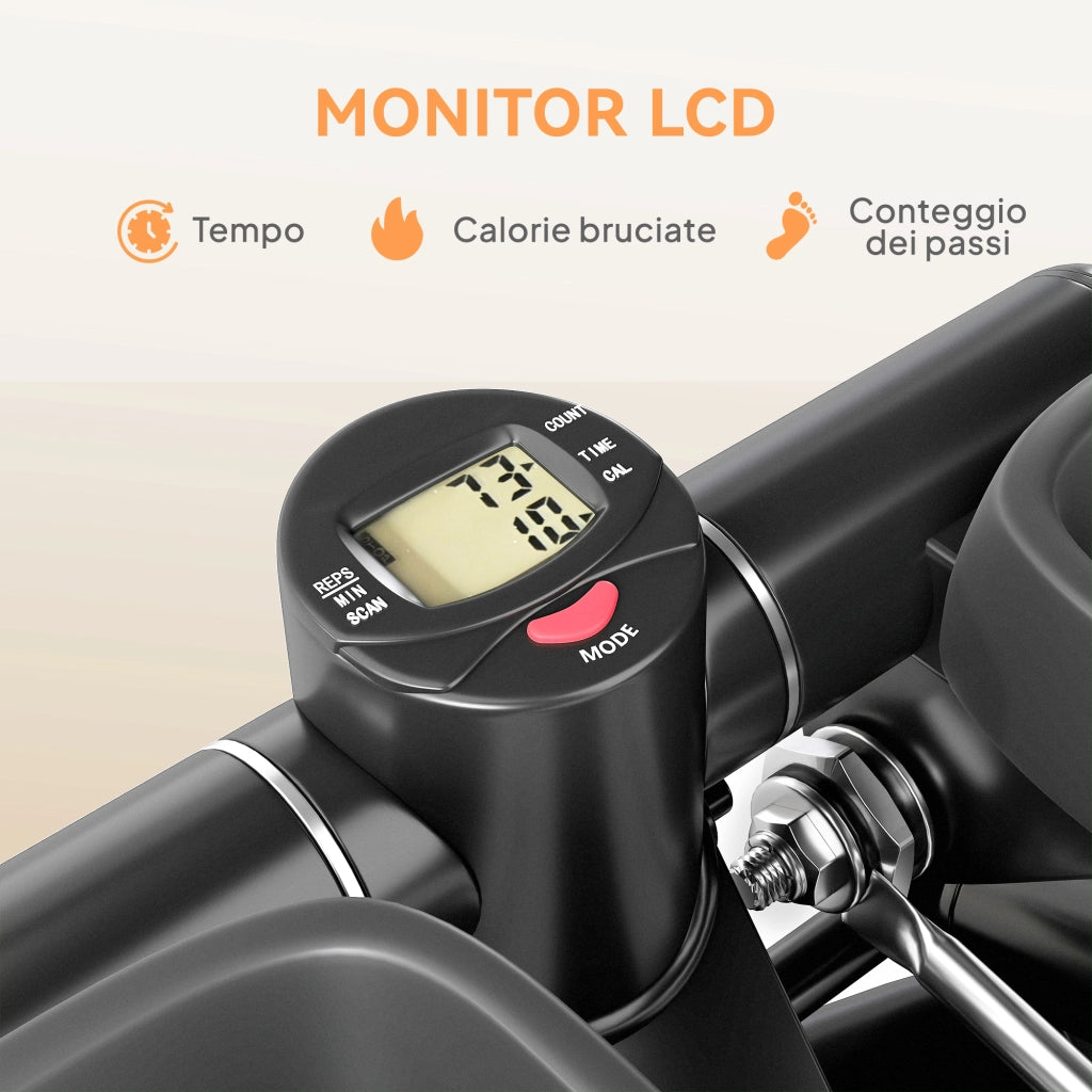 Stepper Twister 2 in 1 con Monitor LCD ¨C Zephmum ¨C Nero