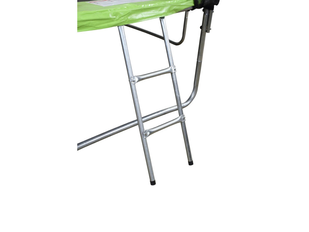 Trampolino tappeto elastico YOOPI -  Ø 4.25 m -  con rete + scala + telo + kit di ancoraggio