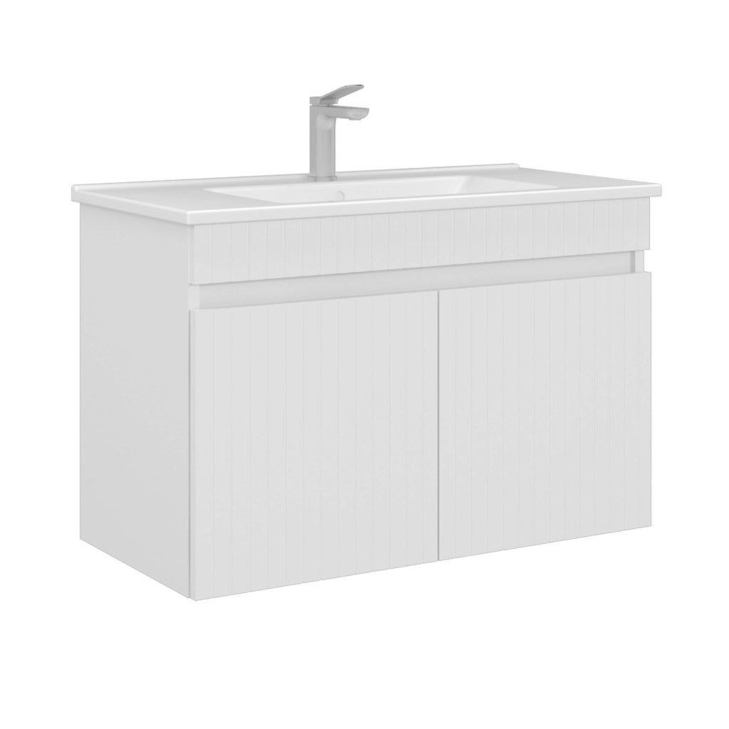 Mobile lavabo "Tivoli 85" - 85 x 45 x 57 cm - Bianco opaco