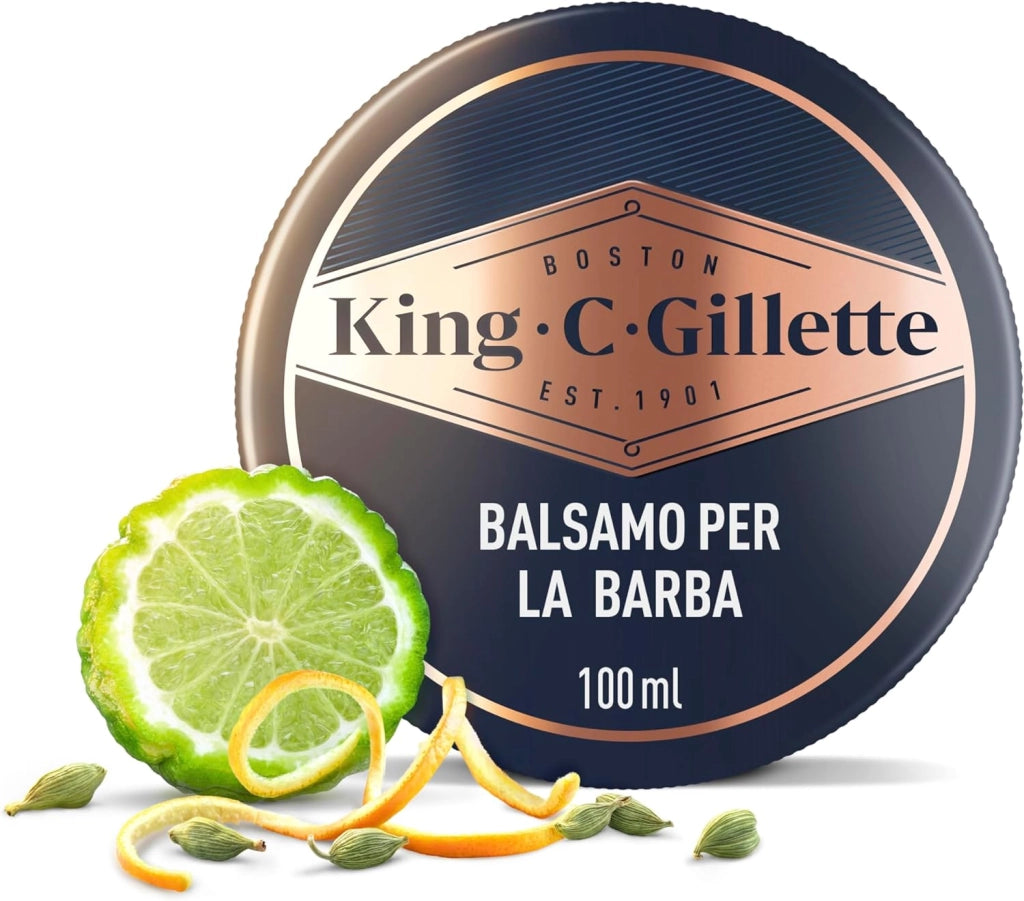 GILLETTE BALSAMO BARBA KING C.100 ML CURA DELLA BARBA CON BURRO CACAO