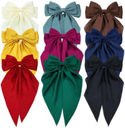 Set di borchie per capelli da 9 - Borchie satinate extra grandi - Lint per coda lunga - Accessori per capelli - Spille francesi - 21x40 cm