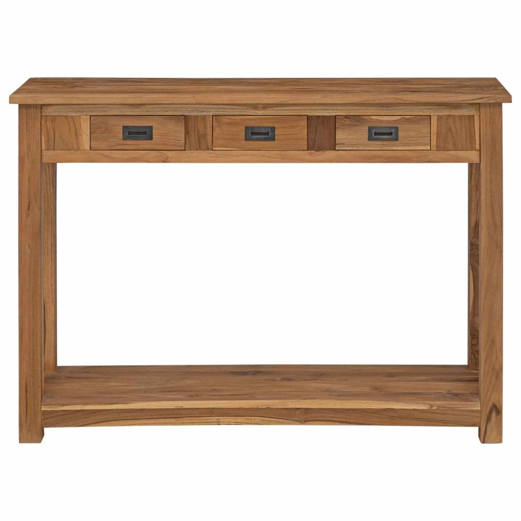Tavolo consolle Naturale 110 x 30 x 80 cm Legno di teak solido 42024246