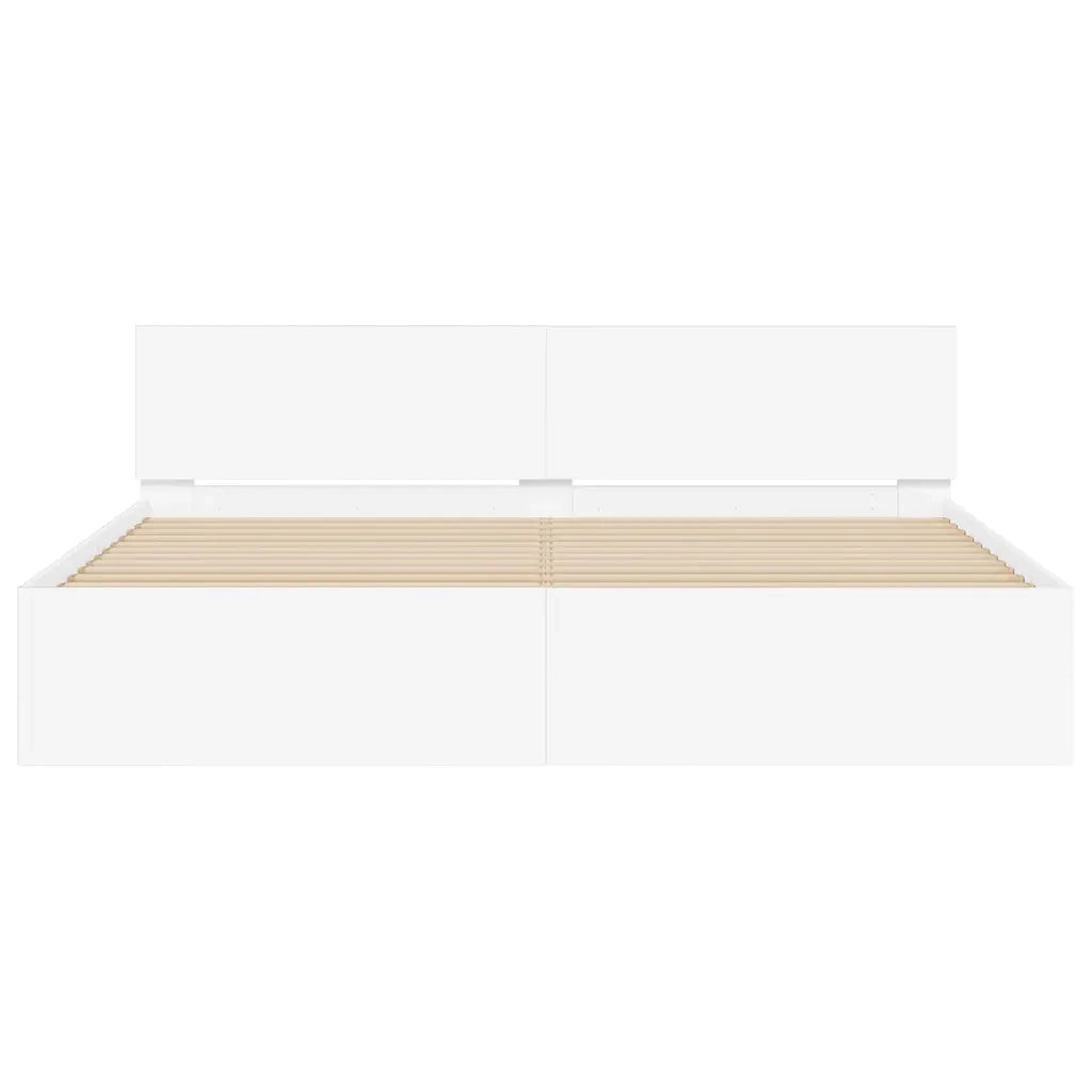 Struttura del letto Bianco 137 x 190 cm Legno multistrato 3402863
