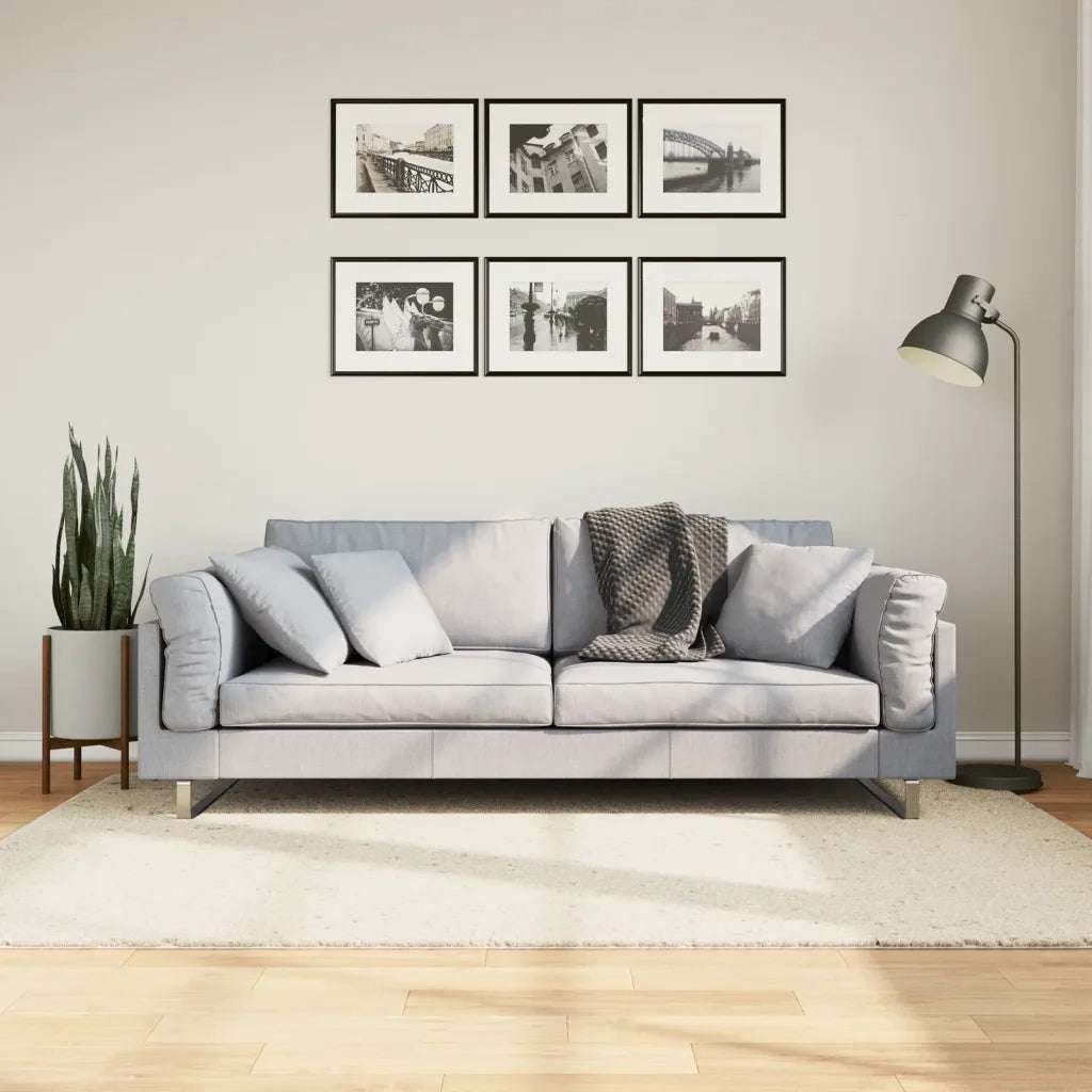 Tappeto del soggiorno | Tappeto OVIEDO a Pelo Corto Beige 140x200 cm