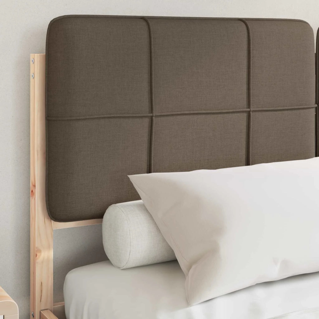 Letto con Testiera Rivestita Talpa 140 x 190 cm Pino massello 877987