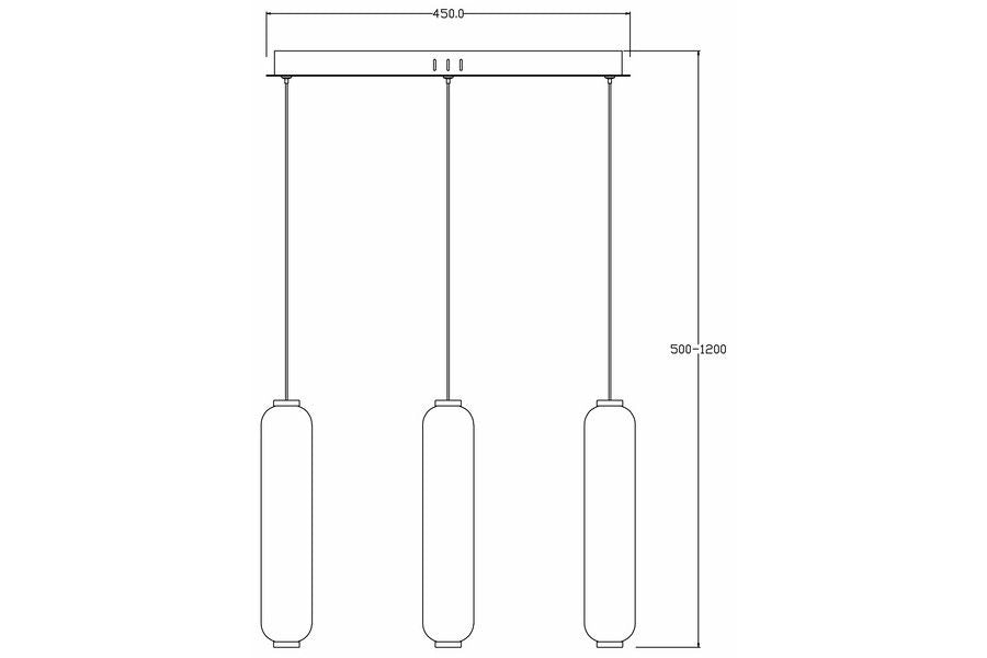 Lampada a sospensione moderna nera Catkin LED 8W Reality