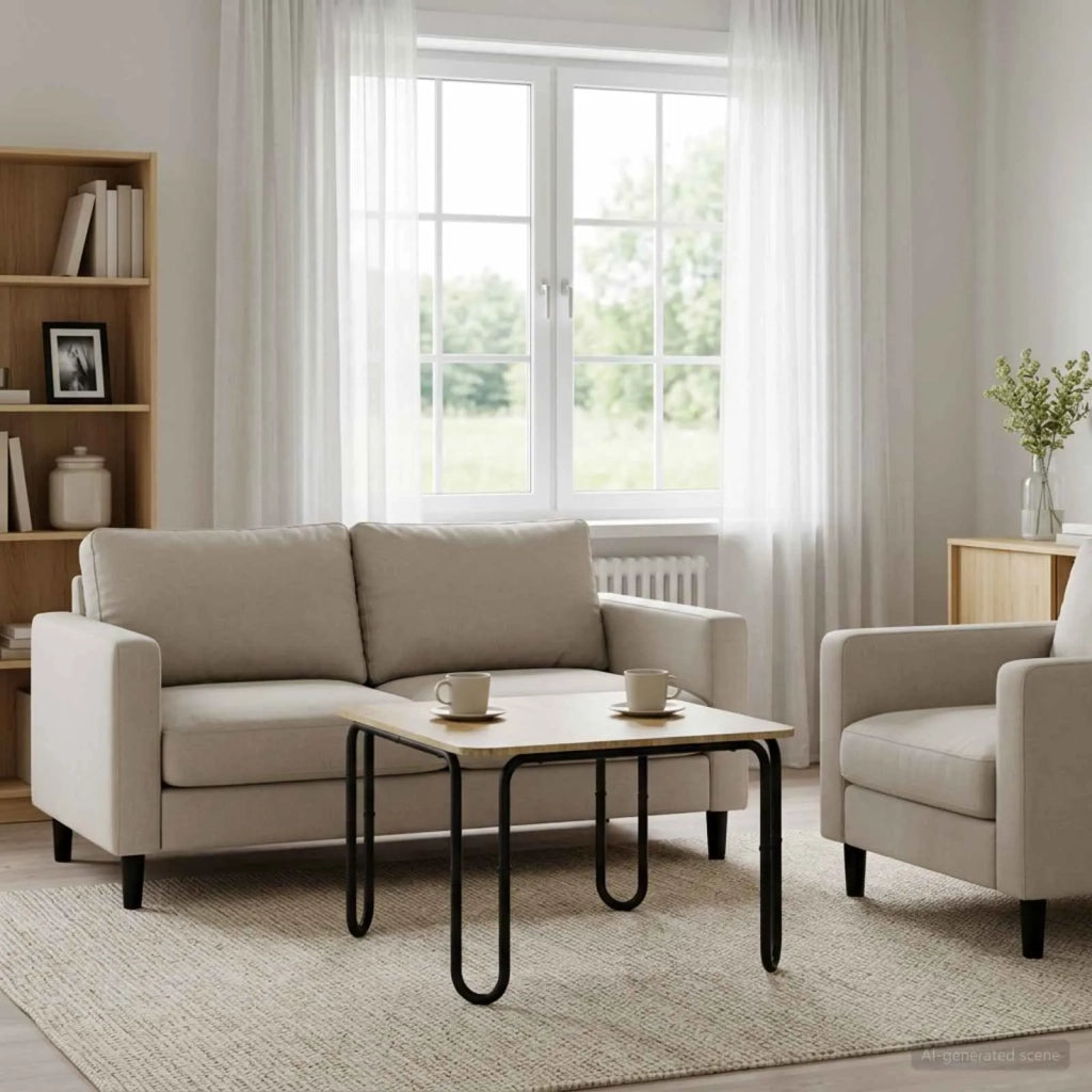 Tavolino da salotto Rovere Sonoma 100 x 100 x 45 cm 8007738