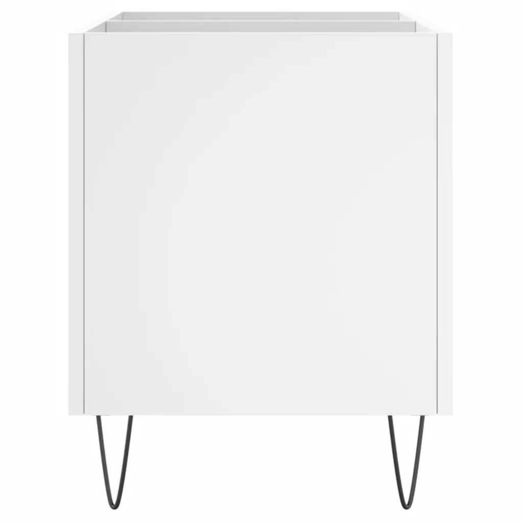 Mobile Porta Dischi Bianco 74,5x38x48 cm in Legno Multistrato 831724
