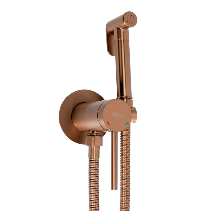 Rubinetto Bidet Rea Foss Clif Brush Copper