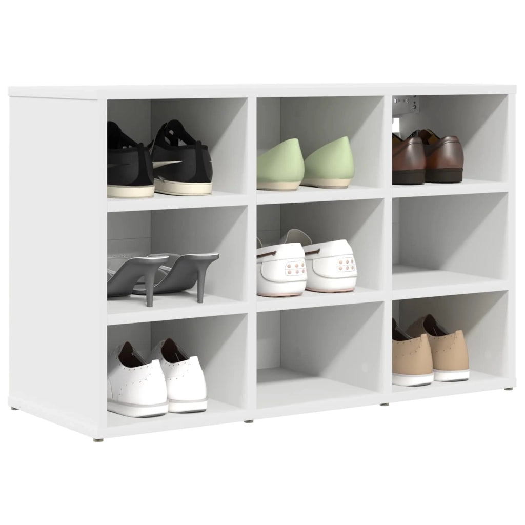 Mobile per scarpe Bianco 77,5 x 30 x 51 cm Legno multistrato 808675