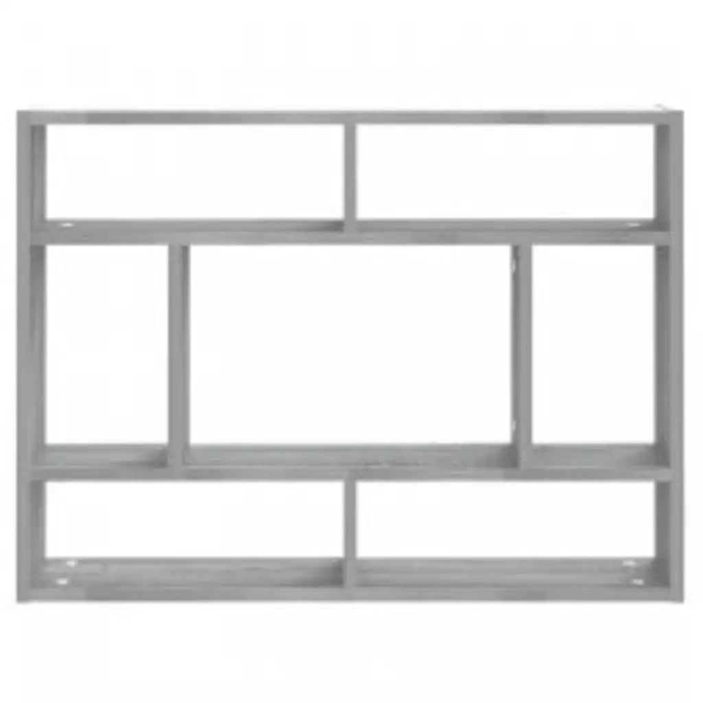 Mensola a Muro Grigio Sonoma 75x16x55 cm in Legno Multistrato 815844
