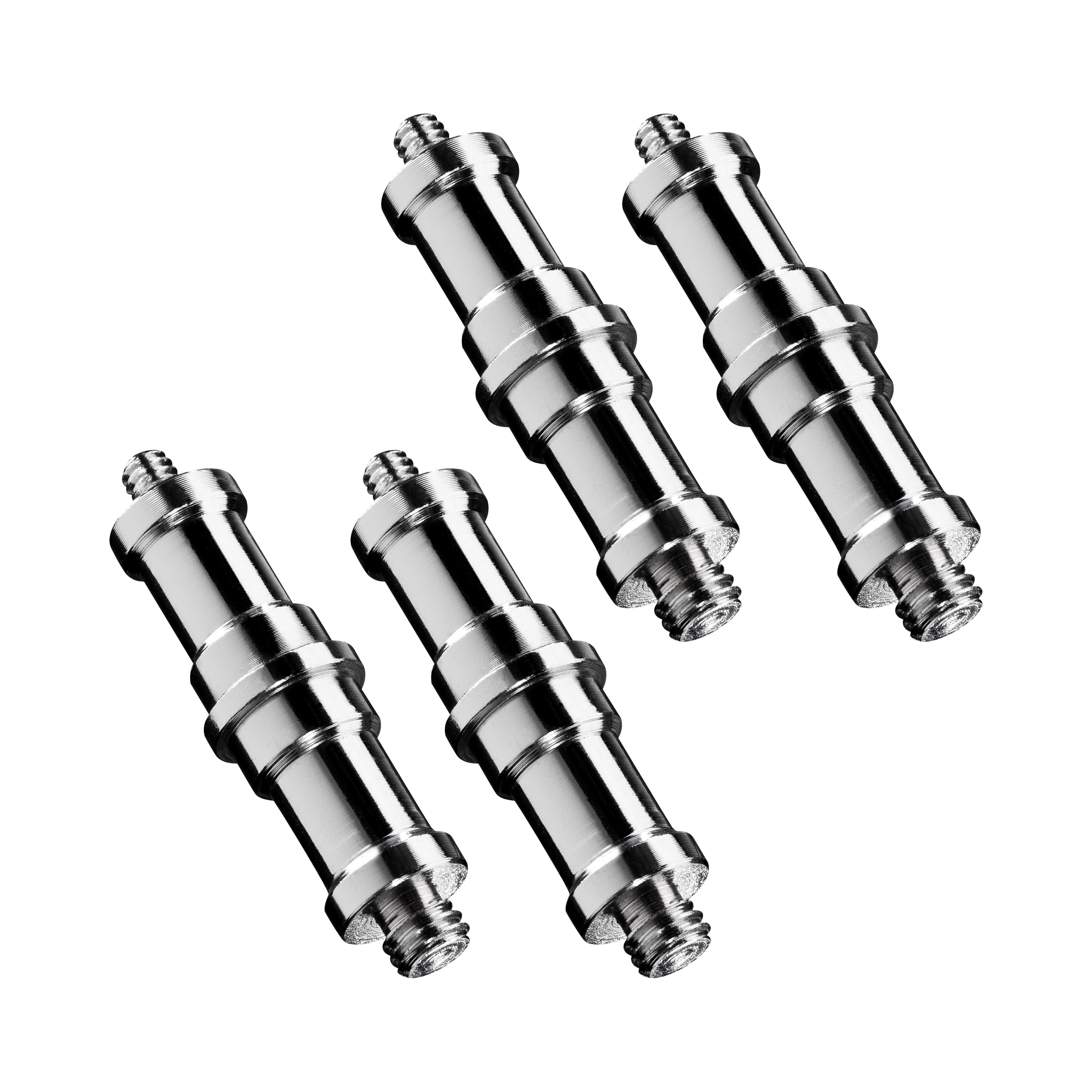 Walimex Set 4 adattatori spigot 5/8" con filettatura da 3/8" e 1/4" - per collegamento accessori fotocamere e stativi - Fotografia in studio