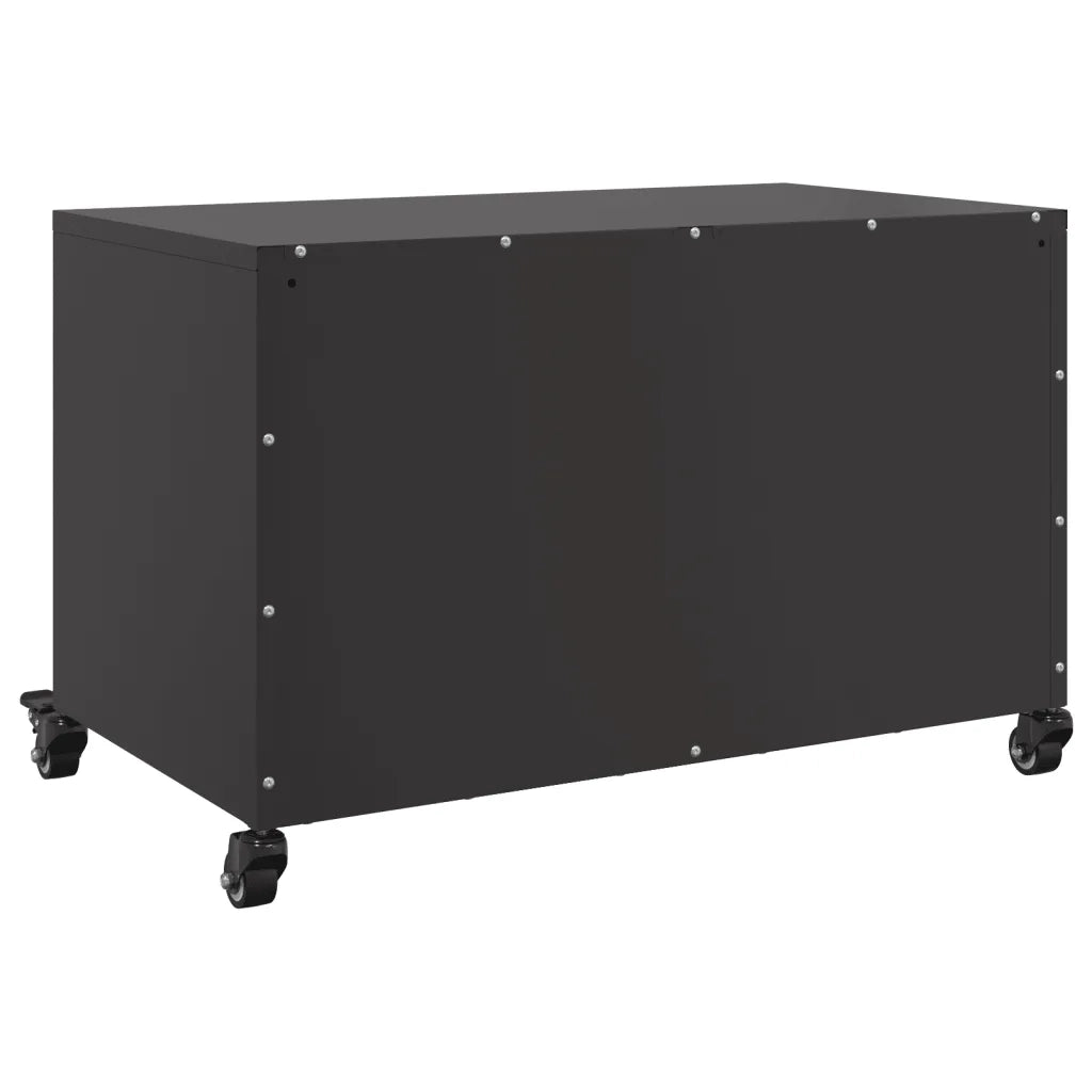 Mobile TV-Credenza per TV-Console TV Nero 68x39x43,5 cm in Acciaio 588498