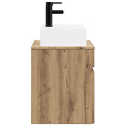 Mobile Lavabo | Armadio Lavabo da Parete Rovere Artigianale 39 x 41 x 62,5 cm