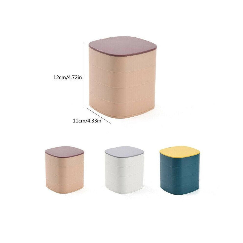 Trade Shop - Organizer Per Trucco Cosmetici Accessori Casa Con 4 Cassetti Espositore Specchio -