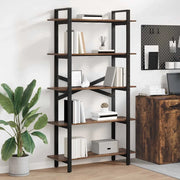 Libreria-Scaffale per Libri-Mobile di Stoccaggio Rovere fum¨¦ 100 x 33,5 x 178 cm Legno multistrato