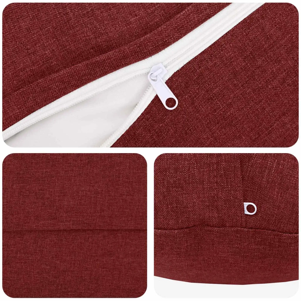 Federa 2 pz HEERLEN Rosso Vino Ø 40 cm Tessuto 922191