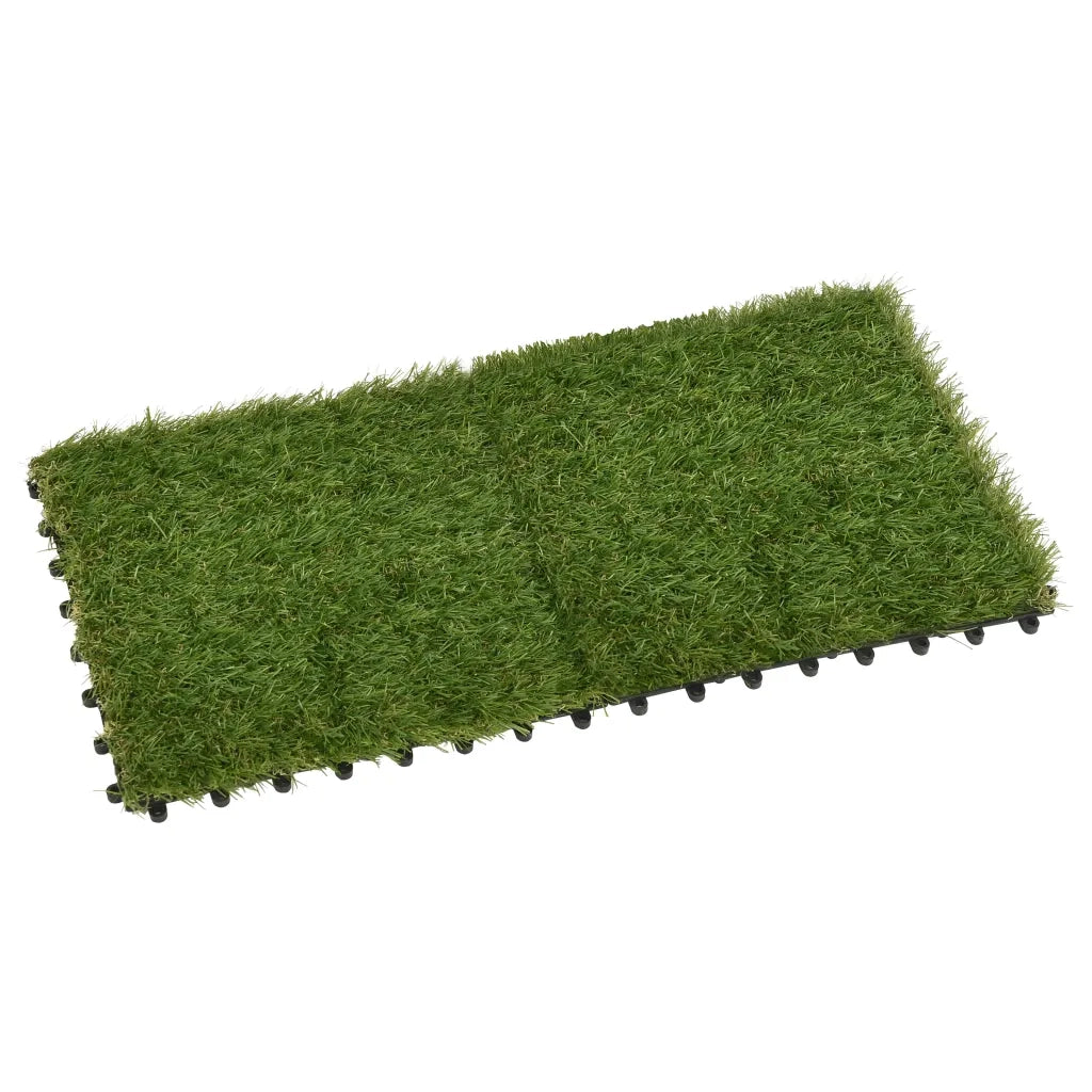 Piastrelle in Erba Sintetica 11 pz 30x30 cm Verde CFW1783375