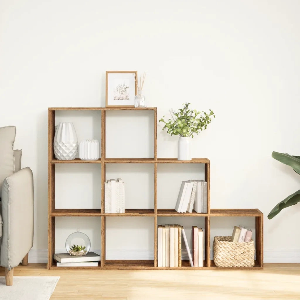 Libreria a 3 Ripiani Legno Vecchio 137,5x29x103,5 cm Truciolato 857983