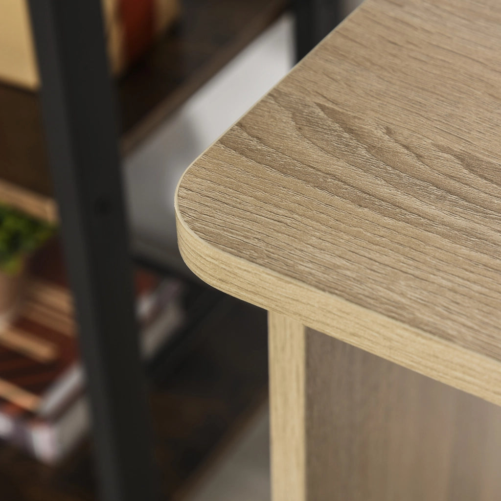 Scrivania con scaffale 3 livelli ¨C Zephmum ¨C Legno 100x55x74 cm