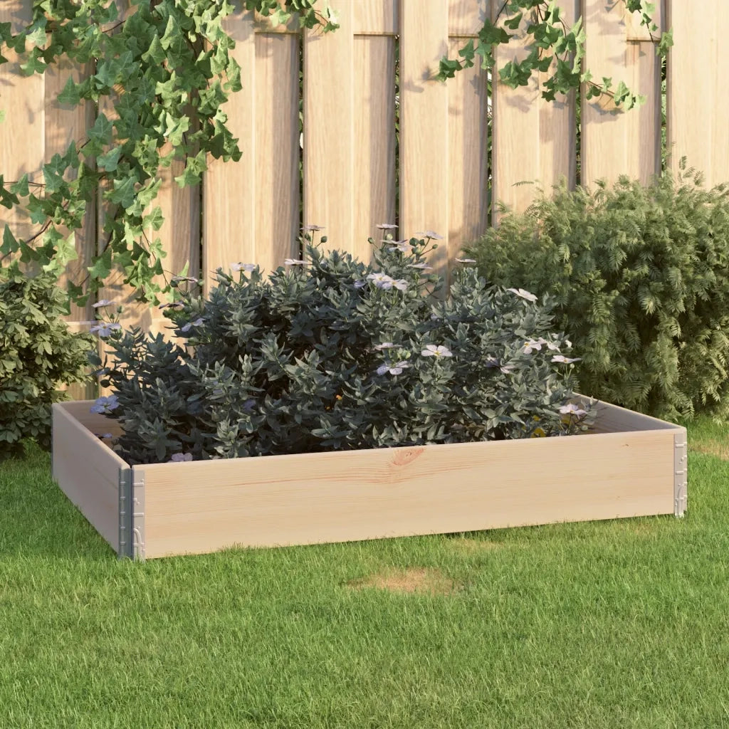 Fioriera Rialzata 80x120 cm in Legno Massello di Pino cod mxl 72565