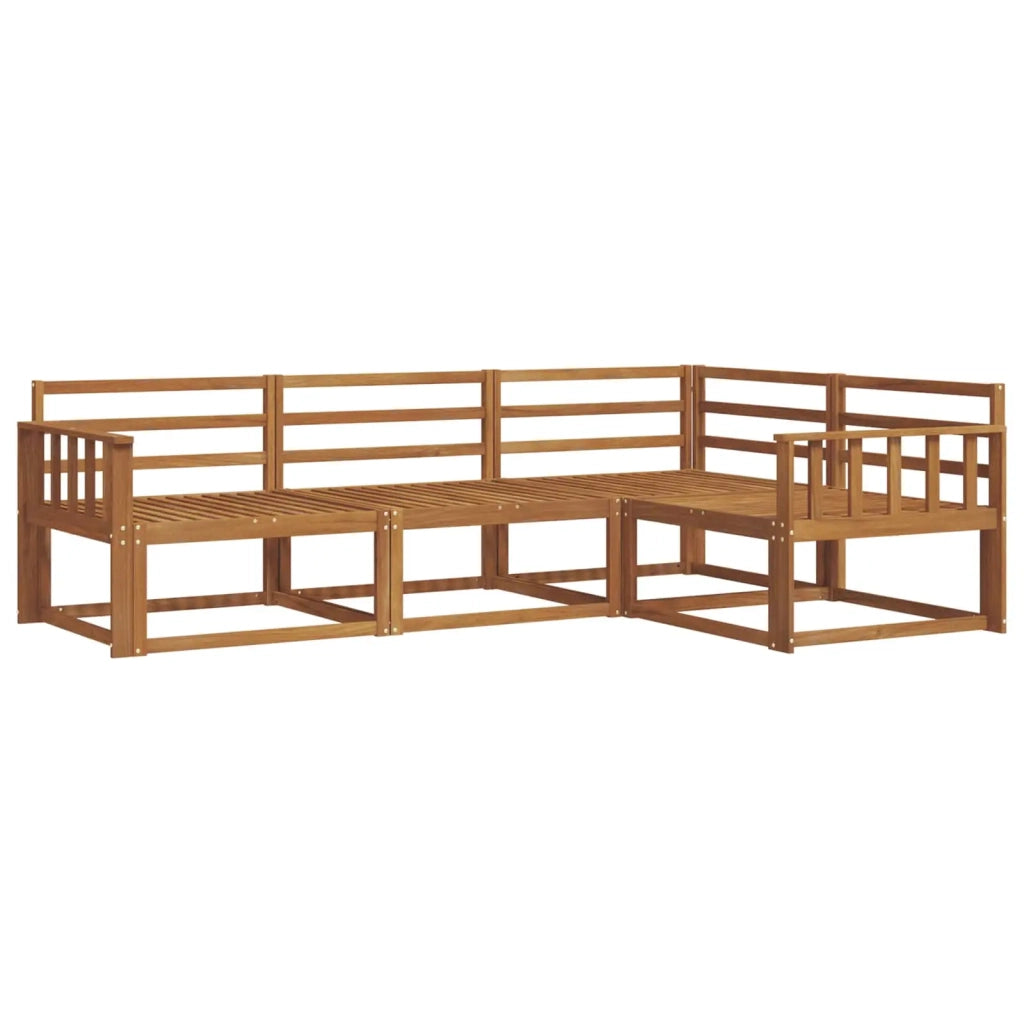 Set di divani da esterno 4 pcs Naturale